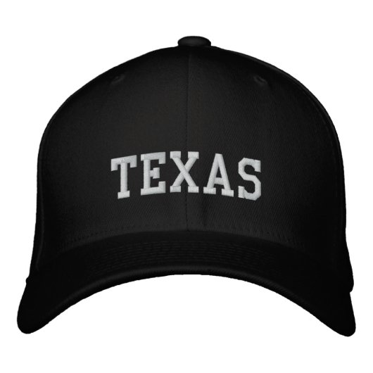 Texas Flexfit Casquette de laine noir (Devant)