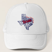 Texas Floral Doodles Trucker Pet (Voorkant)