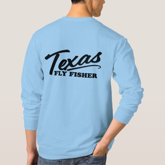 Texas Fly Fisher Casual Long Sing T-shirt (Achterkant)