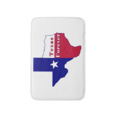 Texas Forever Vlag Kaart Badmat (Voorkant Verticaal)