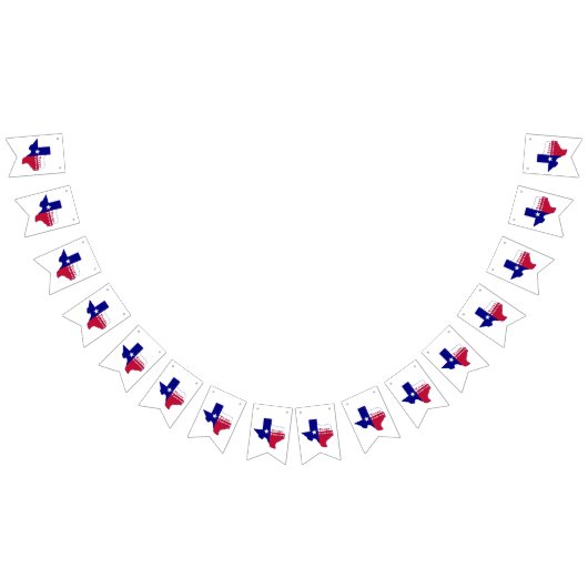 Texas Forever Vlag Kaart Vlaggetjes (Alle)