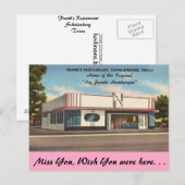 Texas, Frank's restaurant, Schulenburg Briefkaart (Voorkant / Achterkant)