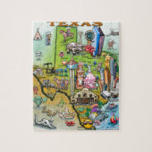 Texas Fun Map Legpuzzel (Verticaal)