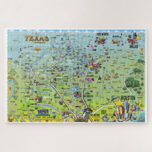 Texas Fun Map Legpuzzel