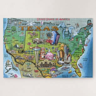 Texas Fun Map Legpuzzel