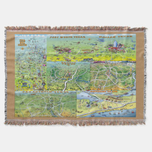 Texas Fun Maps Deken