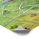Texas Fun Maps Poster (Hoek)