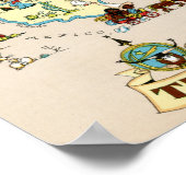 Texas Funny Map Poster (Hoek)