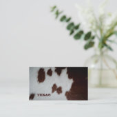 Texas Fur Visitekaartje Cow (Staand voorkant)