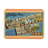 Texas, Galveston Beach Magnet (Horizontal)