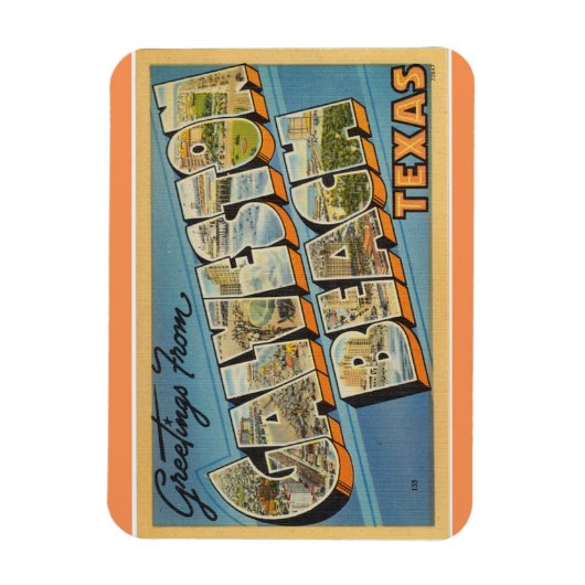 Texas, Galveston Beach Magnet Magneet (Verticaal)