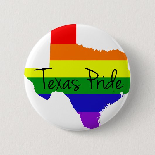 Texas Gay Pride Ronde Button 5,7 Cm (Voorkant)