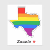 Texas Gay Pride Sticker (Vel)