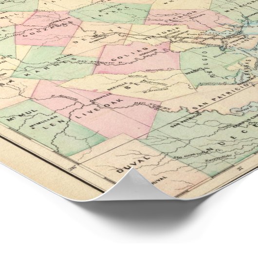 Texas gedeelte poster (Hoek)