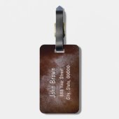 Texas Gemerkte Monogram B Bagage Labels (Achterkant verticaal)