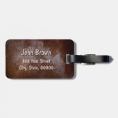 Texas Gemerkte Monogram B Bagage Labels (Achterkant horizontaal)