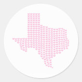 Texas Gender Revevela for Baby Girl Sticker (Devant)