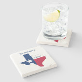 Texas gepersonaliseerd onderzetter (Zijkant)