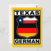Texas German American Briefkaart (Voorkant / Achterkant)