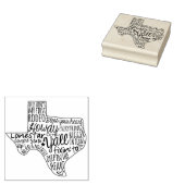 Texas Gezegden Y'all Rubberstempel (Gestempeld)