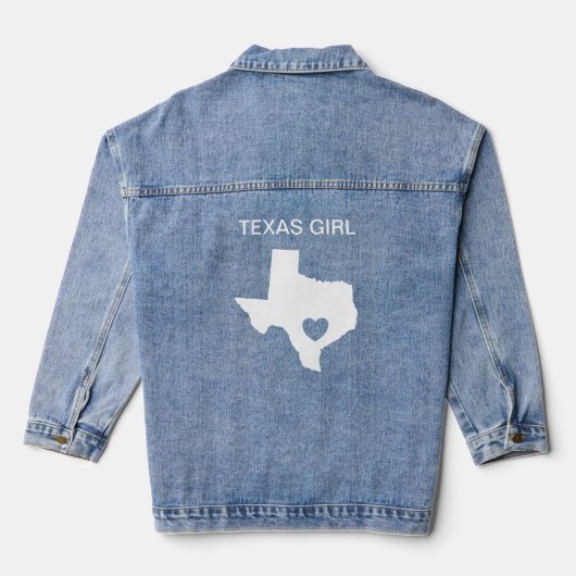 Texas Girl State Map personnalisée (Verso)