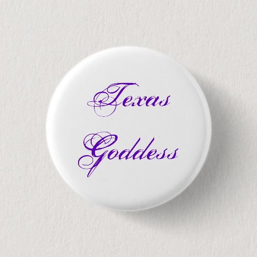 Texas Goddess Ronde Button 3,2 Cm (Voorkant)