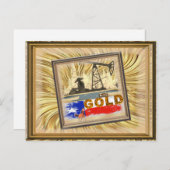 Texas goud briefkaart (Voorkant / Achterkant)