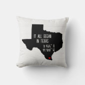 Texas GPS-coördinaten met Hart Kussen (Voorkant)