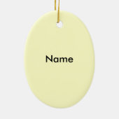 Texas Grandma Keramisch Ornament (Achterkant)