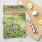 Texas Grange Aquarelle Peinture serviette de cuisi (Quart Plié)