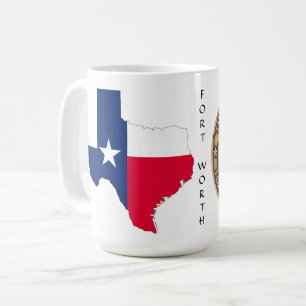 Texas Graphic & Texas Trail op wit, mok