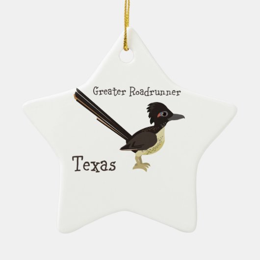 Texas Greater Roadrunner Keramisch Ornament (Voorkant)
