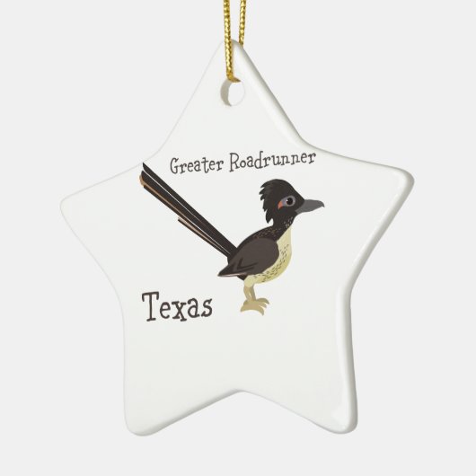 Texas Greater Roadrunner Keramisch Ornament (Links)