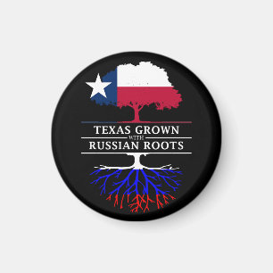 Texas Grown with Russian Roots Magneet