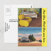 Texas, Hallford's Court, Ft. Stockton Briefkaart (Voorkant / Achterkant)