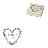 Texas Handmade Wreath Flowers Botanical DIY Rubberstempel (Gestempeld)