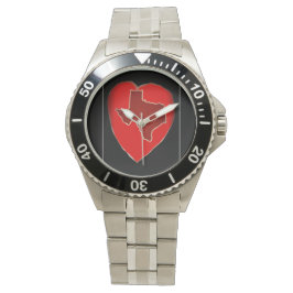Texas Heart2 Horloge
