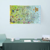 Texas Hill Country Cartoon Map Spandoek (Beurs)