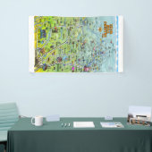 Texas Hill Country Cartoon Map Spandoek (Beurs)