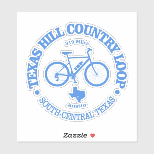Texas Hill Country (fietsen) Sticker (Vel)