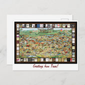 Texas Hill Country Wine Map Briefkaart (Voorkant / Achterkant)