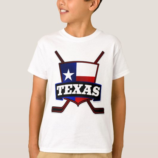 Texas Hockey Flag Logo T-shirt (Voorkant)