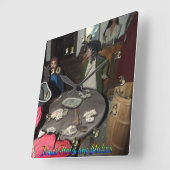 Texas Hold "em Poker Vierkante Klok (Hoek)