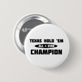 Texas Hold'em kampioen Ronde Button 5,7 Cm (Voorkant /achterkant)