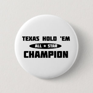 Texas Hold'em kampioen Ronde Button 5,7 Cm