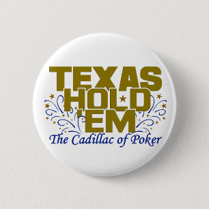 Texas Hold'Em knop Ronde Button 5,7 Cm