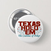 Texas Hold'Em knop Ronde Button 5,7 Cm (Voorkant /achterkant)