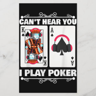 Texas Holdem Poker Cant hoort dat je poker speelt Briefpapier