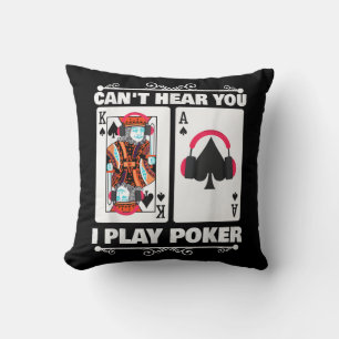 Texas Holdem Poker Cant hoort dat je poker speelt Kussen
