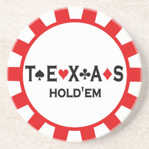 Texas Holdem Poker Chip onderzetters